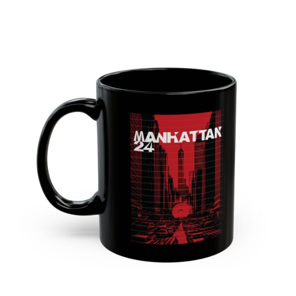 Manhattan 24 - Red and Black Mug - Image 2