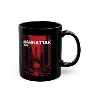 Manhattan 24 - Red and Black Mug